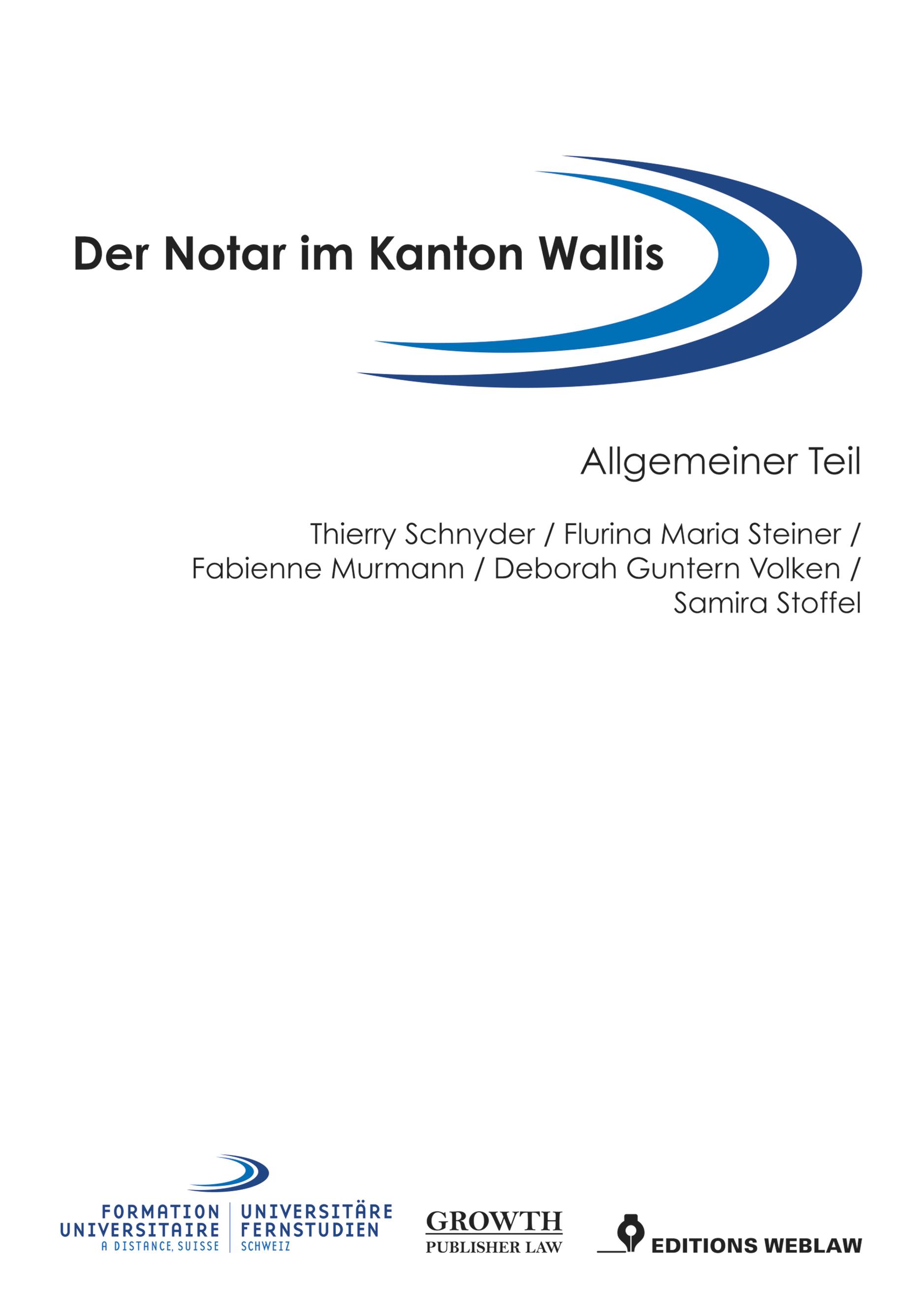 Buchvernissage: Der Notar im Kanton Wallis